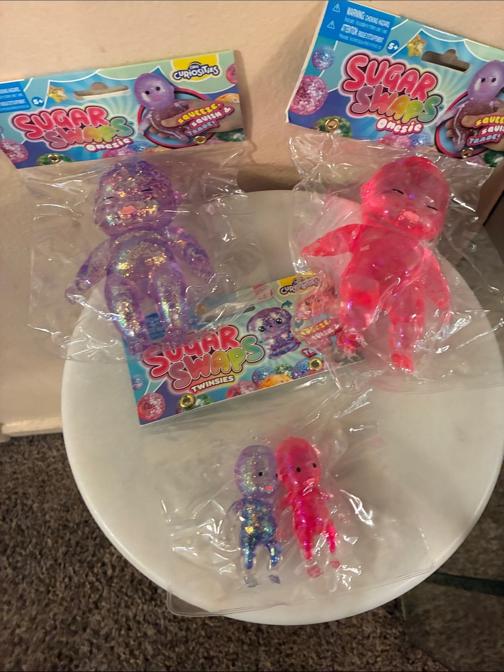 Sparkle Onesie Dolls - Purple & Pink Kids Toy Set